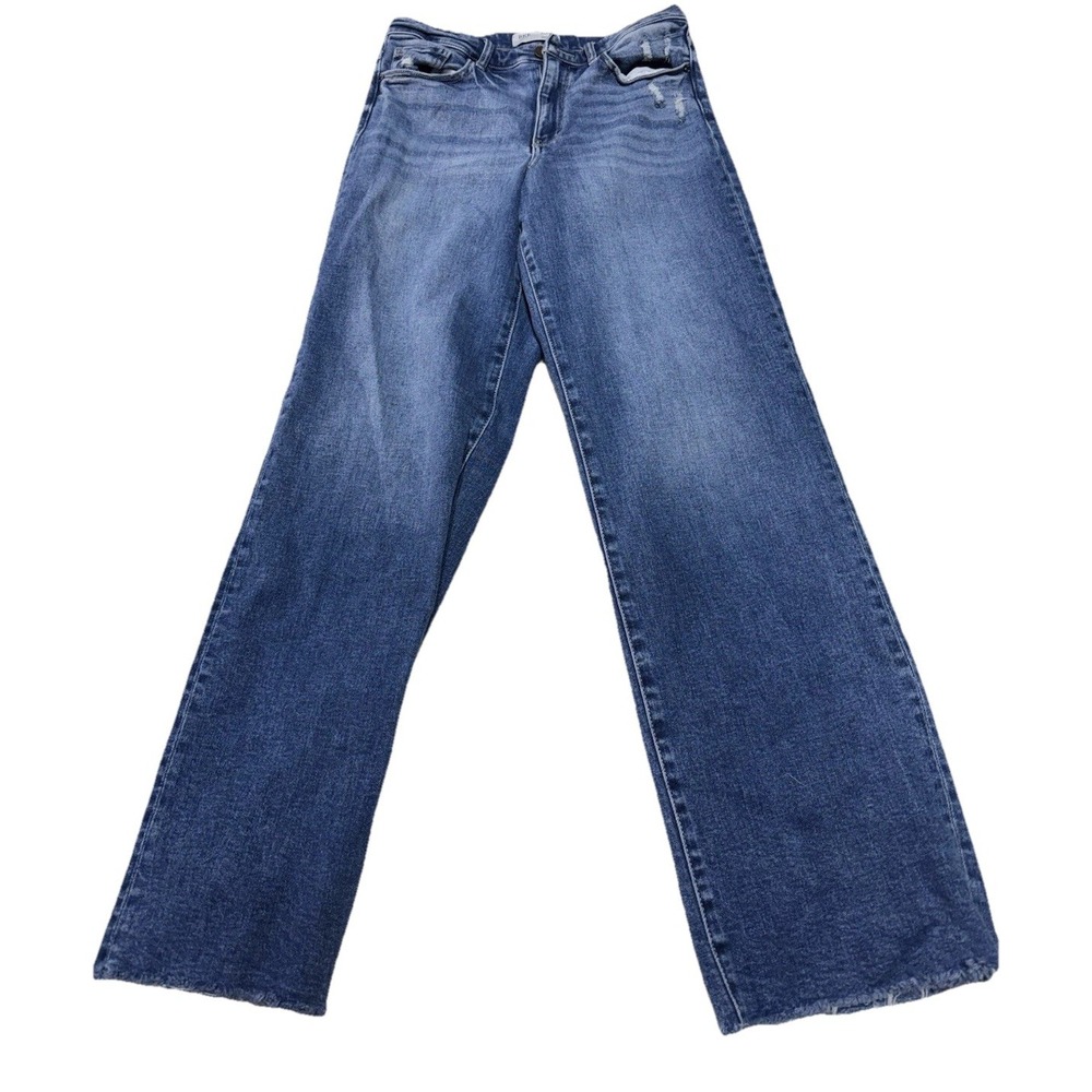 BKE Parker Jeans Womens 28x31 Blue Denim Universal Fit High Rise Wide Leg